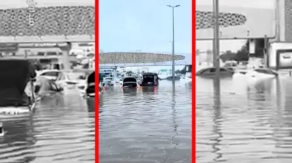 فیلم سیلاب گسترده در جده پس از بارندگی‌های پی در پی