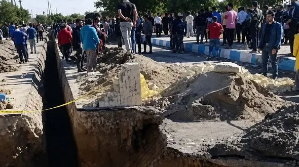 مرگ کارگر بر اثر ریزش دیواره کانال فاضلاب در گچساران