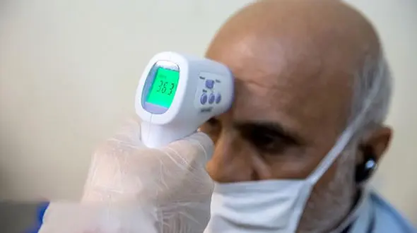 ترخیص پیرزن و پیرمرد کرونایی در سیاهکل + عکس