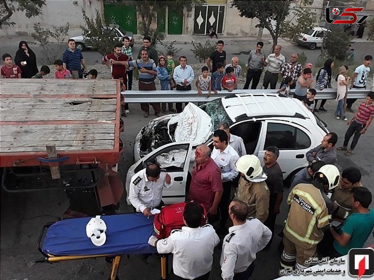 فجیع ترین تصادف در بزرگراه تهران-ساوه + عکس 