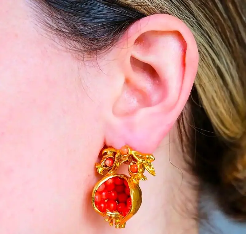 گوشواره طرح گل شیک