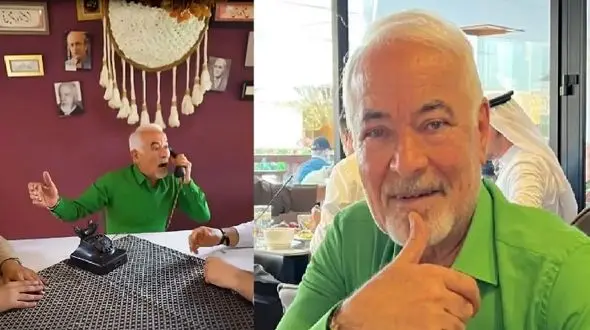 فیلم آواز دیش دیش صادق بوقی بعد عمری آو آو آو خوندن حالا گوشی به دست الو الو میکنه !