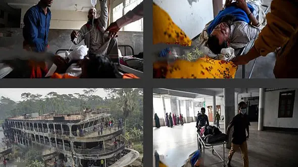 عکس های تلخ از زنده سوختن 32 زن و مرد در کشتی مسافربری 