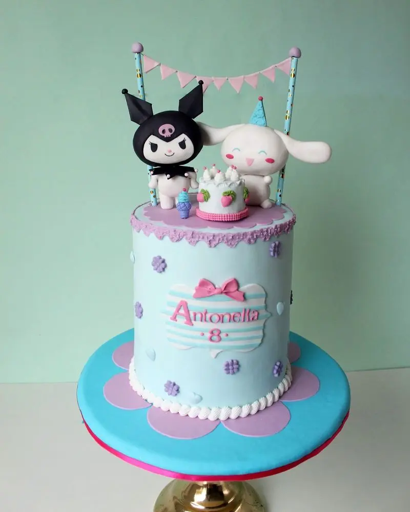 کیک تولد کرومی ساده