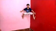 استعداد باورنکردنی پسر هندوستانی در بالارفتن از دیوار! + فیلم