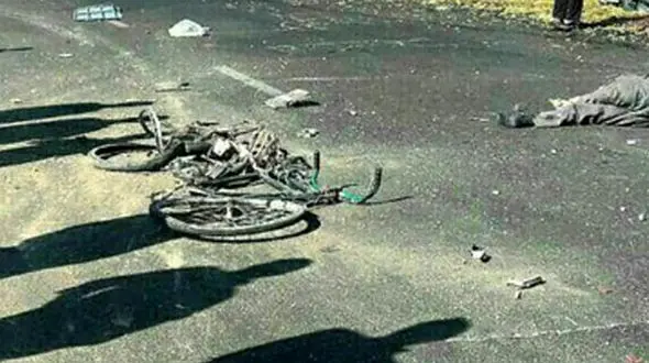 فوت دوچرخه سوار اراکی  