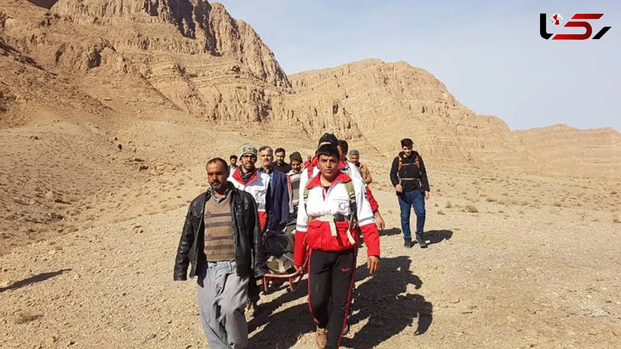 نجات جان حادثه دیدگان کوه های کهنوج / 7 ساعت نفسگیر میان مرگ و زندگی