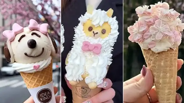 بستنی قیفی با طعم‌ های متفاوت؛ از کلاسیک تا مدرن