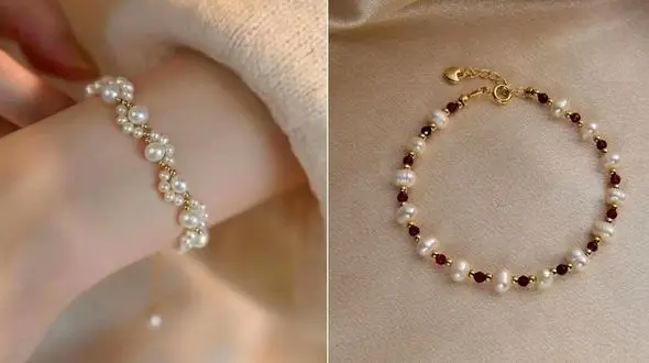 جدیدترین طرح های دستبند مرواریدی زنجیردار؛ 25 مدل شیک