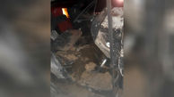 مرگ هولناک راننده تراکتور پشت فرمان خودرویش / زنده زنده سوخت + عکس