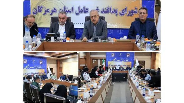 جلسه شورای پدافند غیرعامل استان هرمزگان با حضور مدیرعامل جدید سازمان بنادر برگزار شد