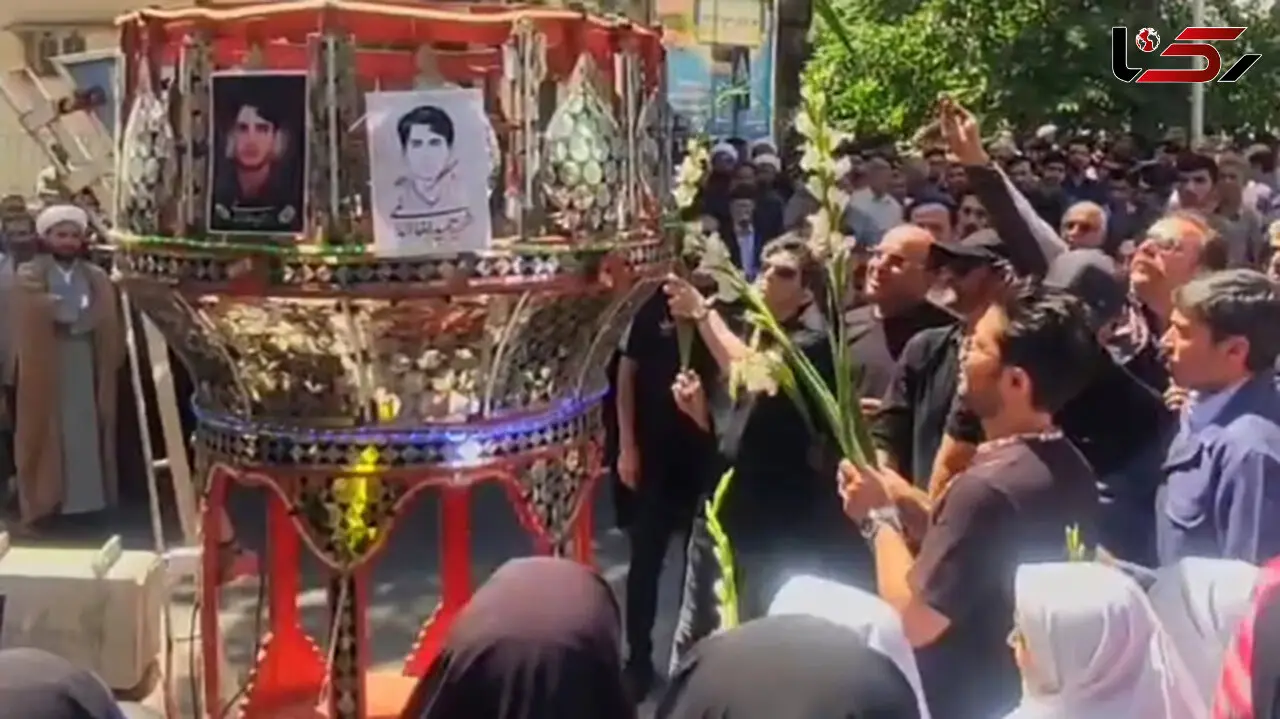 گلباران محل شهادت شهید آمر به معروف + فیلم