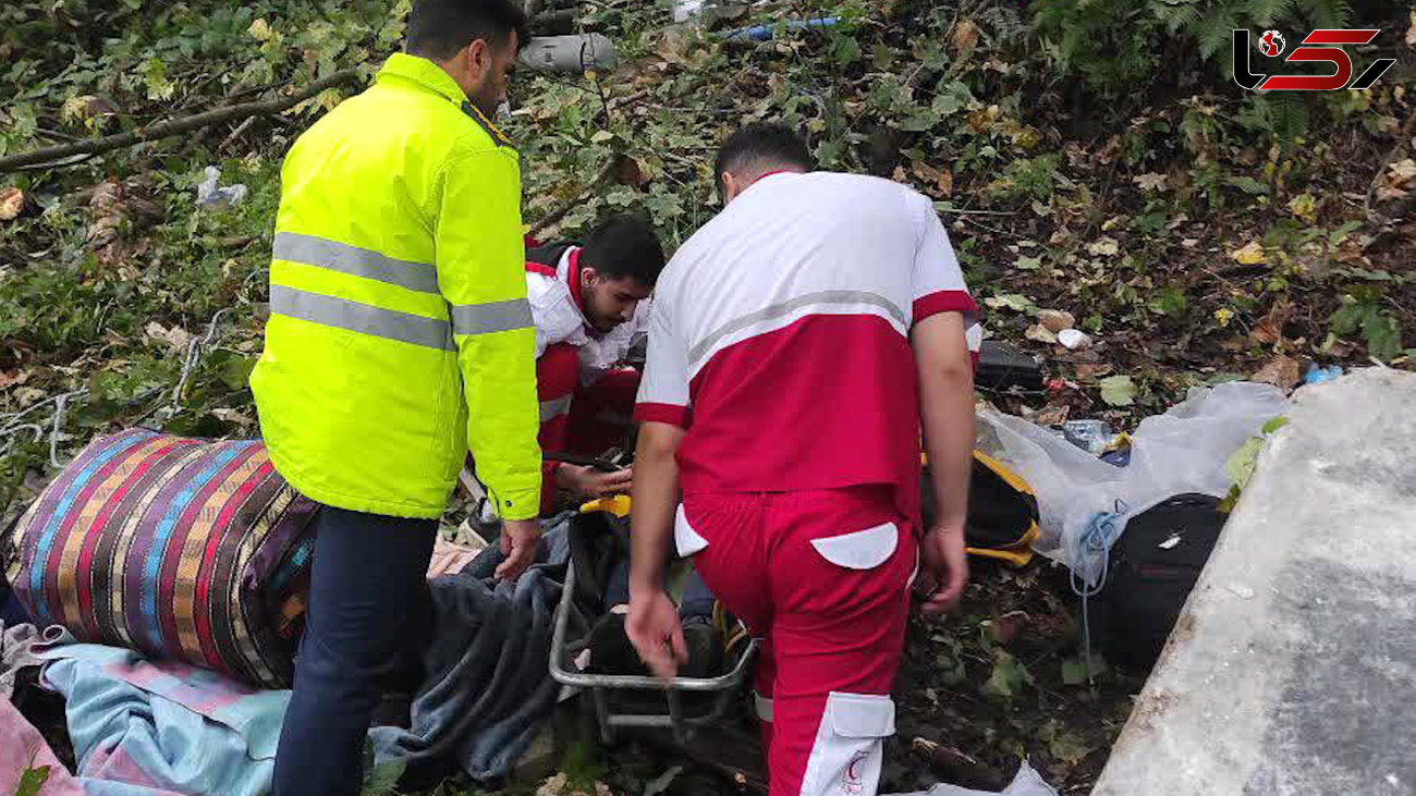 فیلم صحنه سقوط مرگبار  کی‌ام‌سی در جاده چالوس  + گفتگو با مقام پلیسی