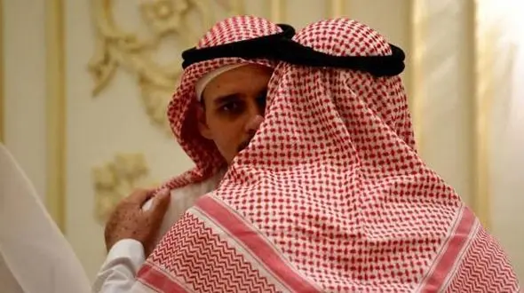 فرزند خاشقچی در مراسم ختم پدرش + عکس