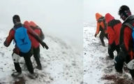 فیلم عملیات نفسگیر برای نجات 2 کوهنورد گمشده در گاوکشان گرگان
