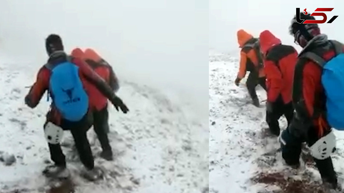 فیلم عملیات نفسگیر برای نجات 2 کوهنورد گمشده در گاوکشان گرگان