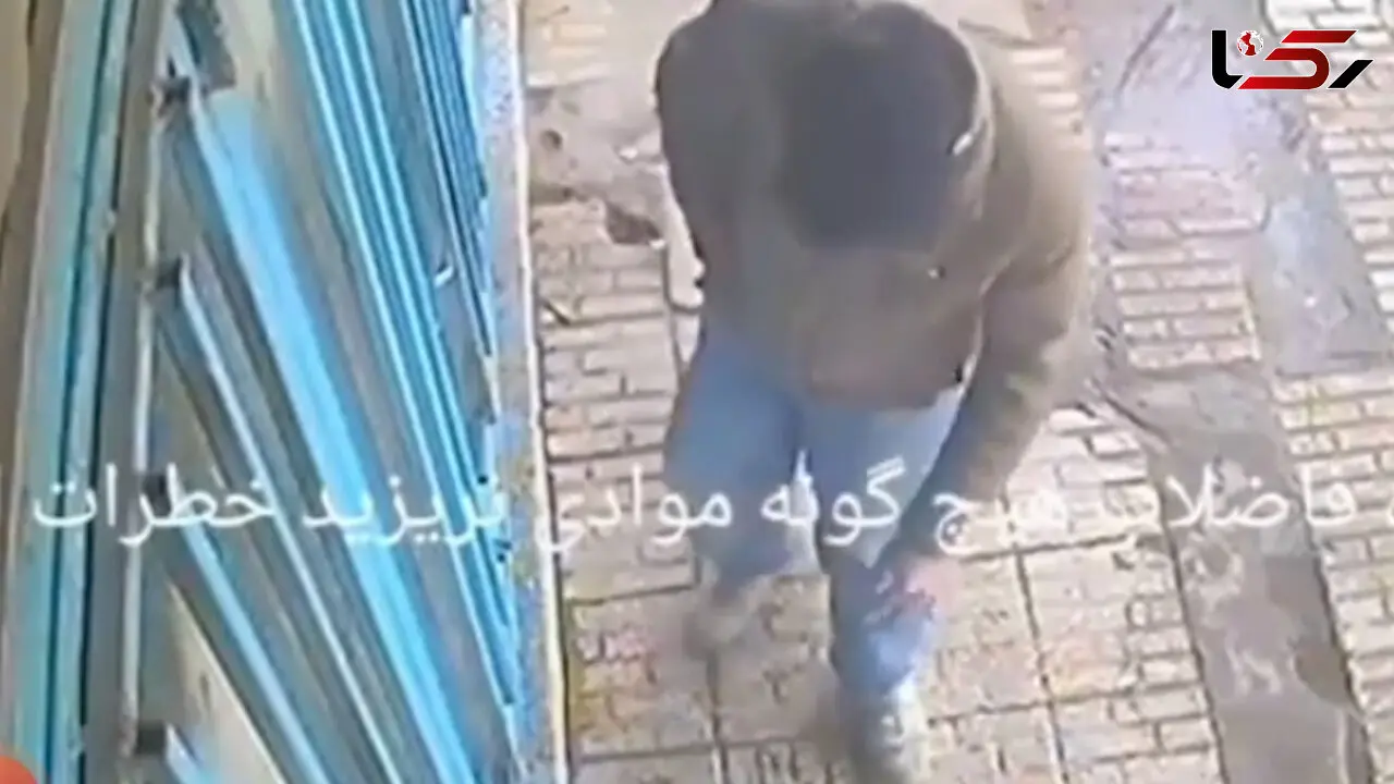 فیلم لحظه مرگ مرد سیگاری در انفجار پیاده رو ! / هشدار به سیگاری ها !