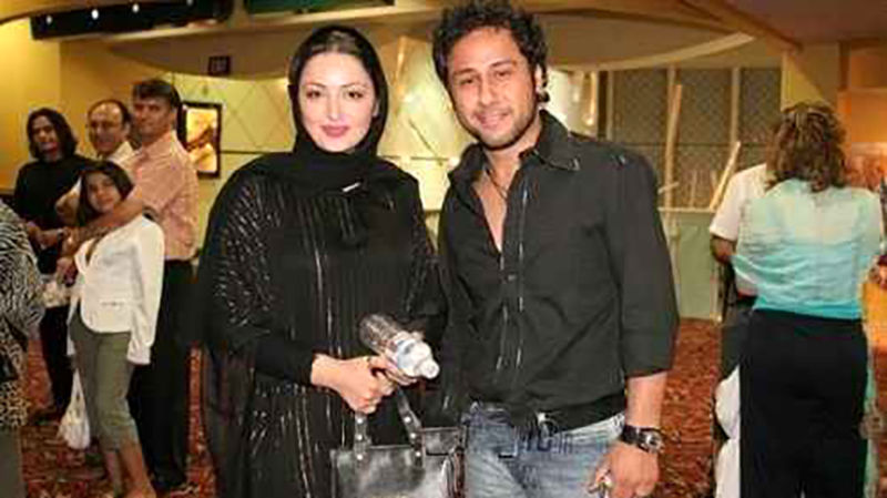 عکس شیلا خداداد در کنار شهیاد خواننده معروف لس آنجلسی