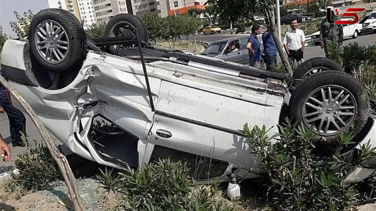 فیلم لحظه مچاله شدن خودرو ال 90 و پژو 206 در شاخ به شاخ وحشتناک 