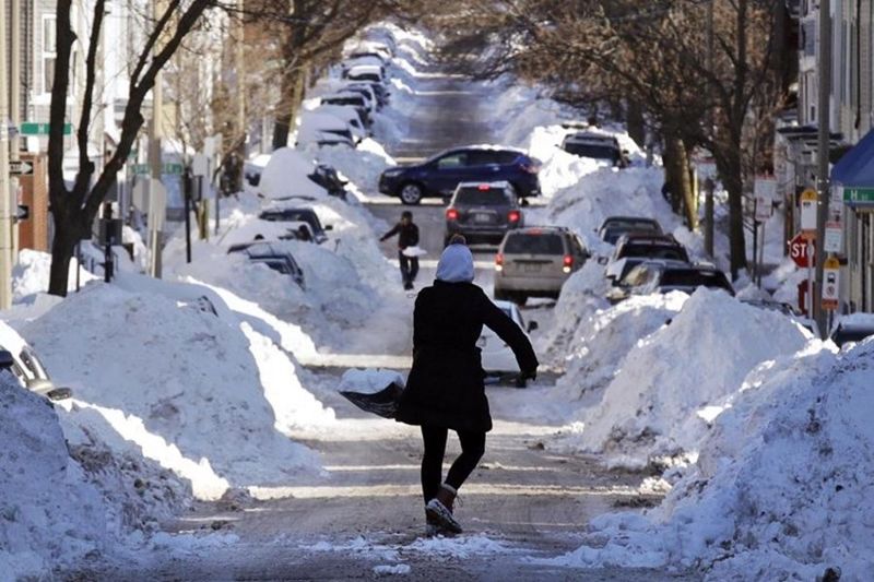 سرمای هوا در آمریکا