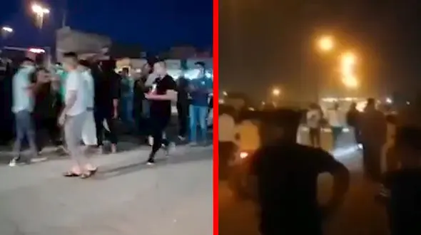 فیلم تجمع اعتراضی شبانه در خرمشهر به خاطر قطعی برق + جزئیات