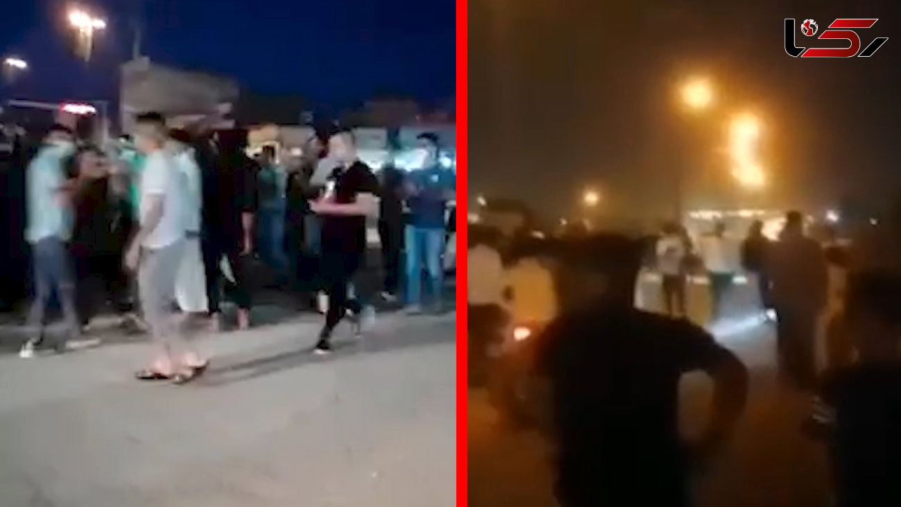 فیلم تجمع اعتراضی شبانه در خرمشهر به خاطر قطعی برق + جزئیات