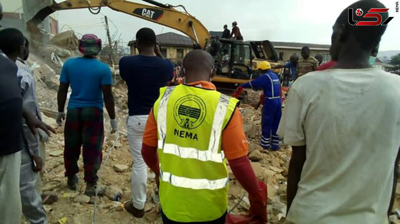 بیش از ۱۶ کشته و زخمی در پی ریزش ساختمانی در نیجریه