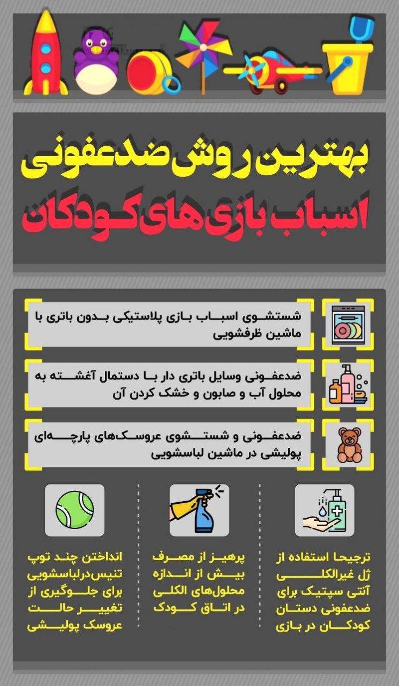 ضدعفونی اسباب بازی