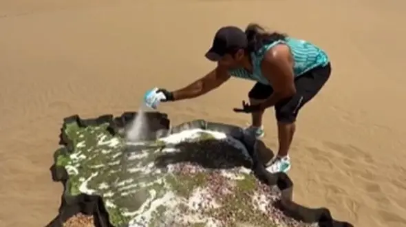 فیلم نوآوری در کار و کاسبی؛ خلاقیت جالب آشپز باسلیقه در درست کردن آبدوغ خیار پرملات داخل ظرفی به شکل نقشه ایران/ این ایده عالی بود