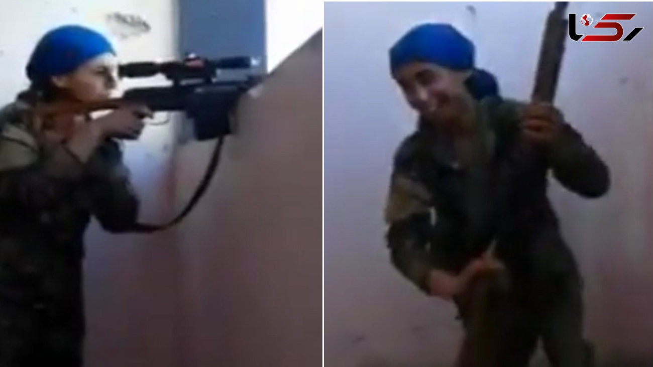 تبادل آتش زن تک تیرانداز سوری با یک داعشی/گلوله از بیخ گوش گذشت + ویدیو