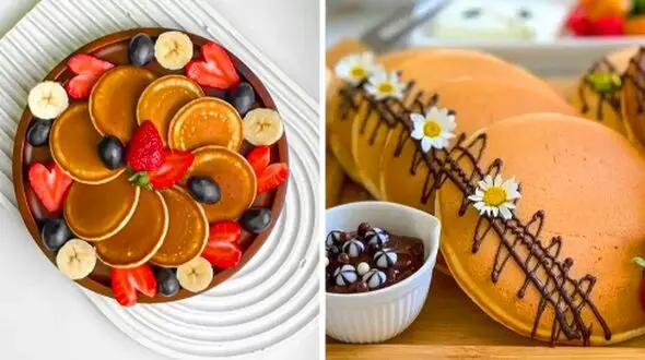 دیزاین پنکک خانگی؛ 15 تکنیک ساده و زیبا برای تزئین!