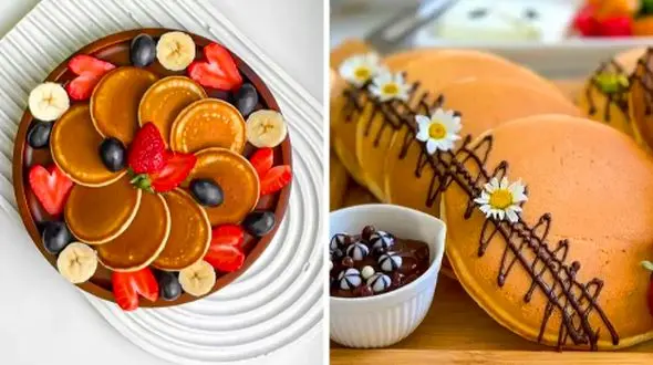 دیزاین پنکک خانگی؛ 15 تکنیک ساده و زیبا برای تزئین!