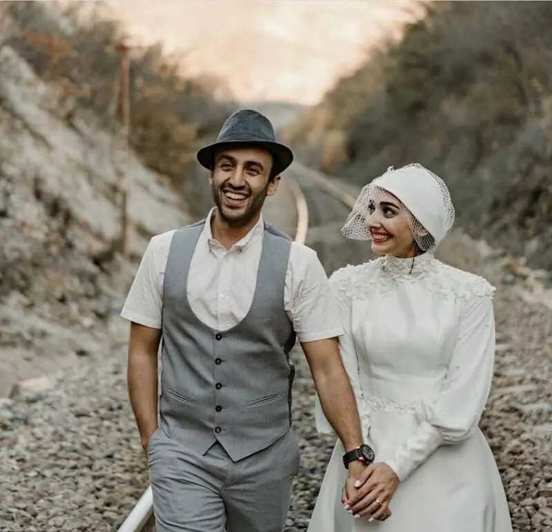 فاطمه گودرزی در مراسم عروسی پسرش