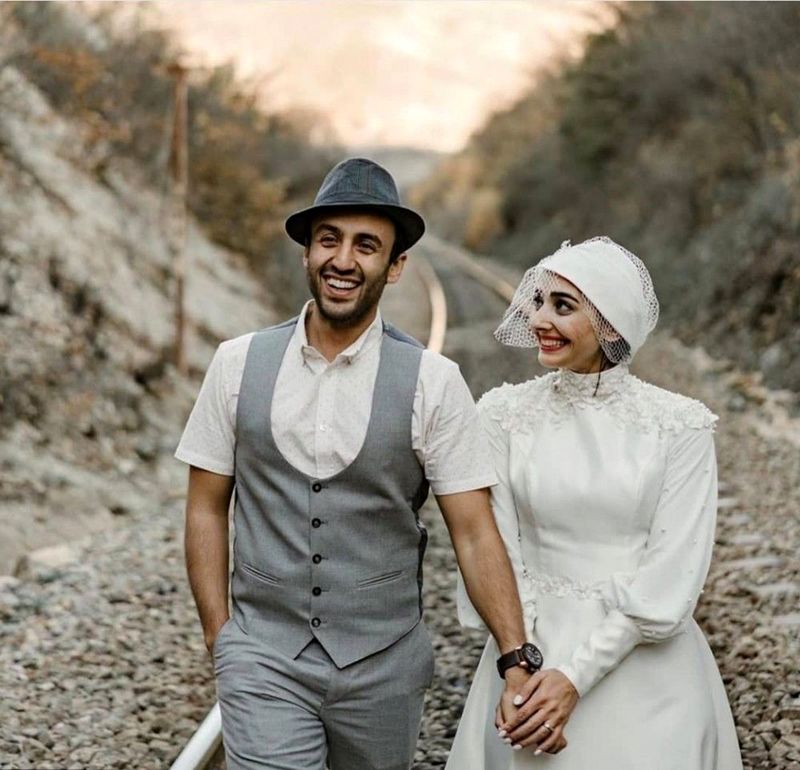 فاطمه گودرزی در مراسم عروسی پسرش