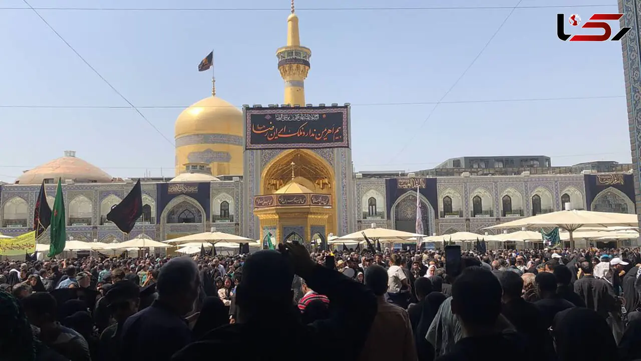 مشهدالرضا(ع) سوگوار امام مهربانی‌ها + فیلم 