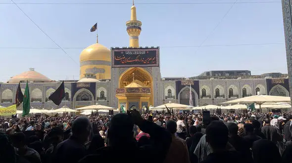 مشهدالرضا(ع) سوگوار امام مهربانی‌ها + فیلم 