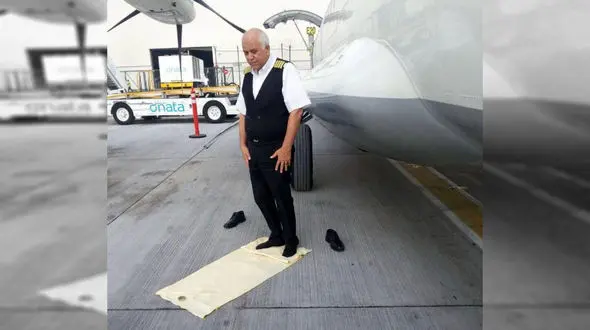 آخرین عکس کاپیتان فولاد در کنار هواپیمای مرگ + عکس