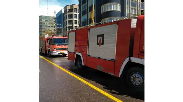 فیلم آتش گرفتن اتوبوس بی آر تی در خیابان ولیعصر 