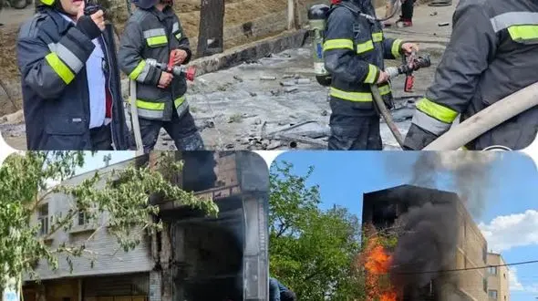 مغازه تولید رنگ و اسپری منفجر شد/ در اصفهان اتفاق افتاد!