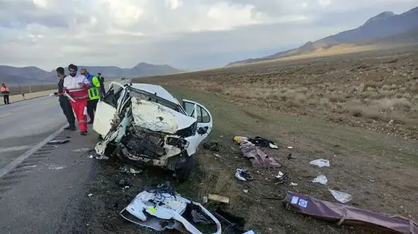 واژگونی خودروی میهمانان نوروزی در جاده شوشتر - دزفول چهار مصدوم برجا گذاشت
