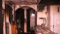 آتش سوزی خانه مسکونی 2 طبقه در اصفهان