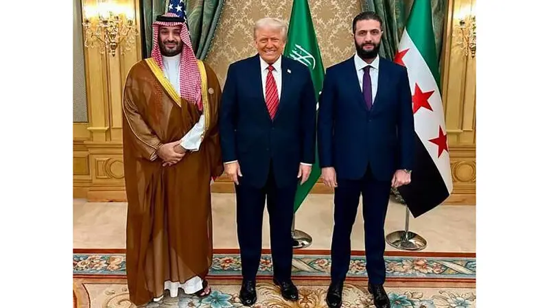 	دیدار « دونالد ترامپ » و « ابومحمد الجولانی » سرکرده تحریرالشام در حضور بن سلمان در ریاض برگزارشد	