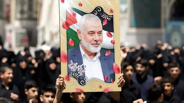 تصویری شجاعانه از شهید اسماعیل هنیه که مایه ننگ حکومت های عرب است + عکس