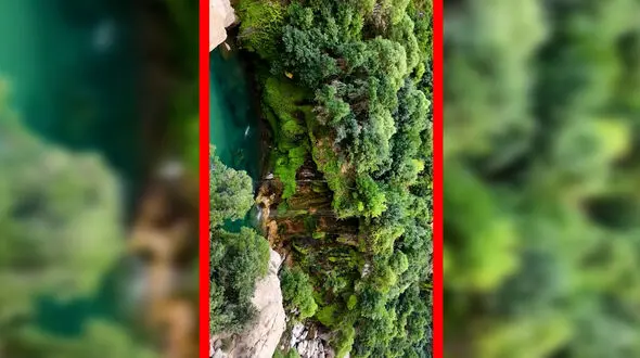 فیلم تصویر هوایی تنگ براق در استان فارس