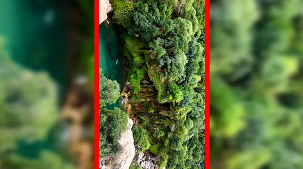 فیلم تصویر هوایی تنگ براق در استان فارس