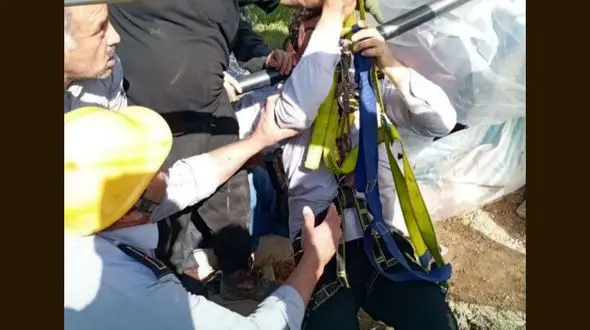 نجات معجزه‌آسای مرد مرندی از چاه در دل باغ‌های یام