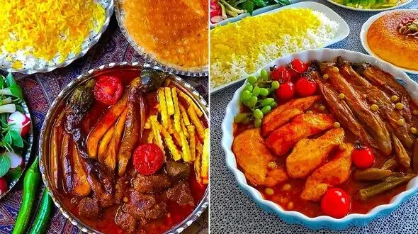 15 ایده خارق‌ العاده برای سرو خورشت بادمجان در میزهای مجلسی