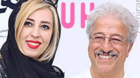 این زن زیبا در جشن تولد بابا پنجعلی کیست ؟ + عکس زن دوم و خیلی جوان علیرضا خمسه