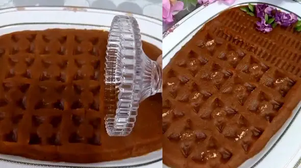 تزئین حلوا به شکل سنتی + فیلم