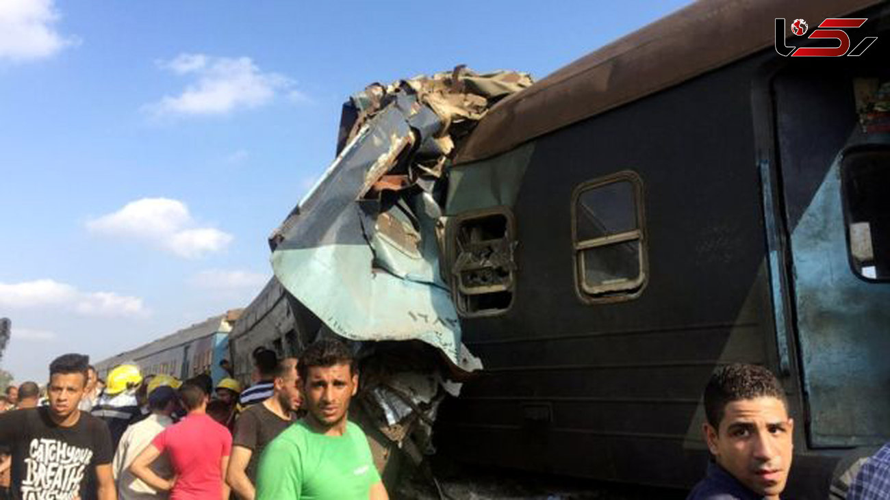 مرگبارترین سانحه قطار در مصر / 120 نفر در میان واگن ها له شدند+ فیلم و تصاویر